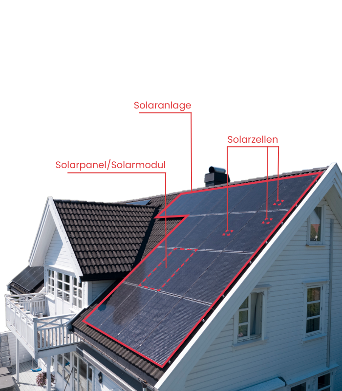 Solarpanels bestehen typischerweise aus vielen Solarzellen