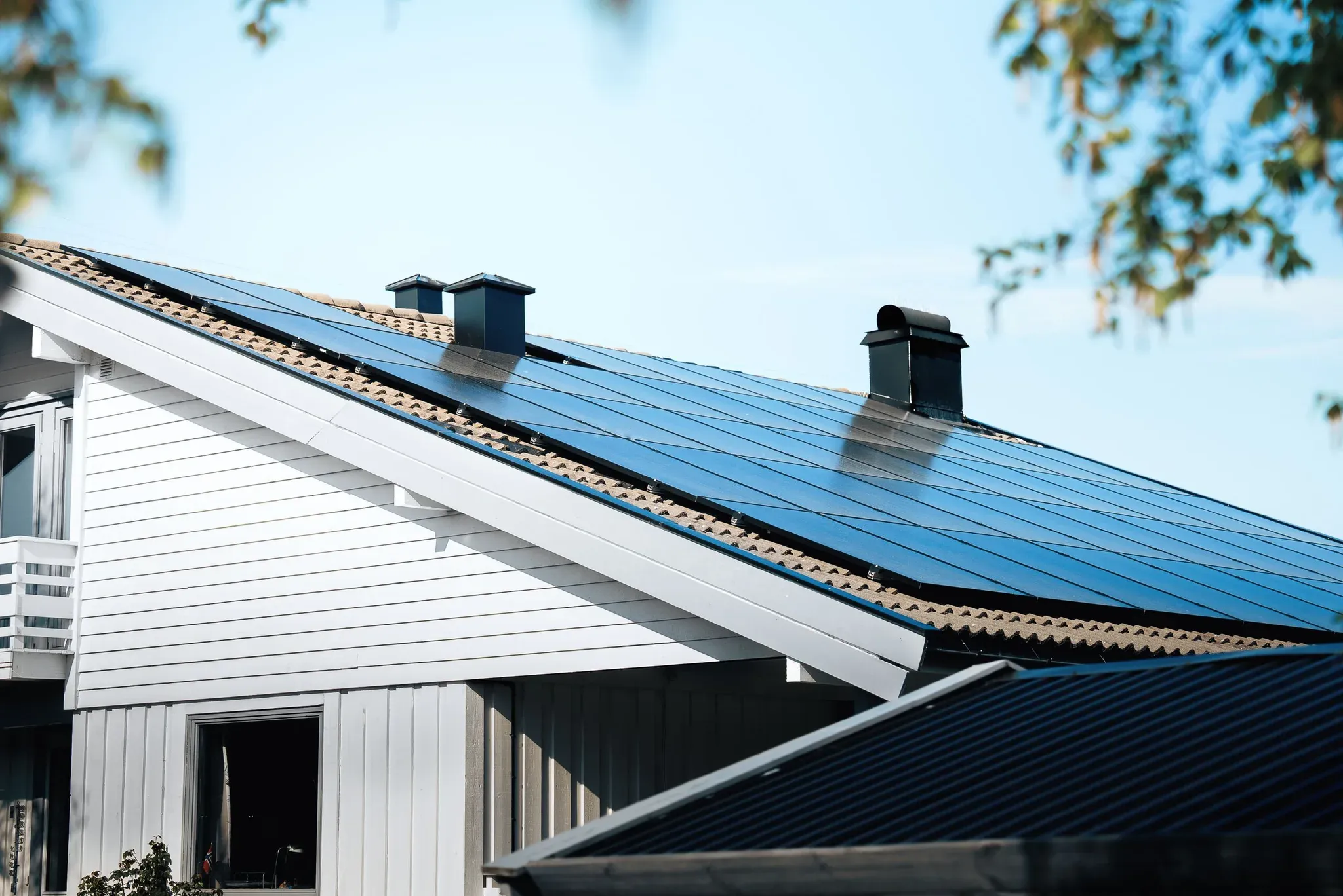 Haus mit Photovoltaikanlage